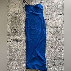 Skims Fits Everybody Long Slipdress in Sapphire. Size Medium.